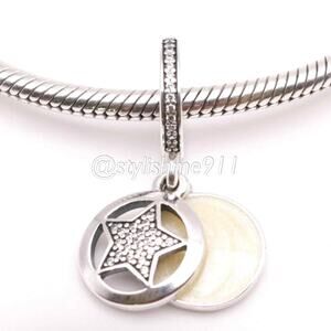Authentic PANDORA Retired Friendship Star Dangle - 792148EN23